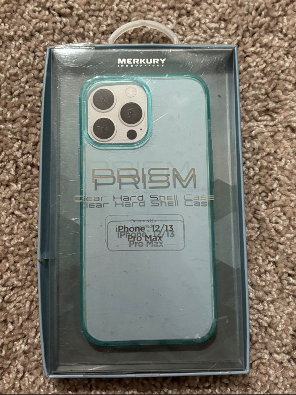 Prism Clear Hard Shell Case for iPhone 12/13 Pro Max - Blue